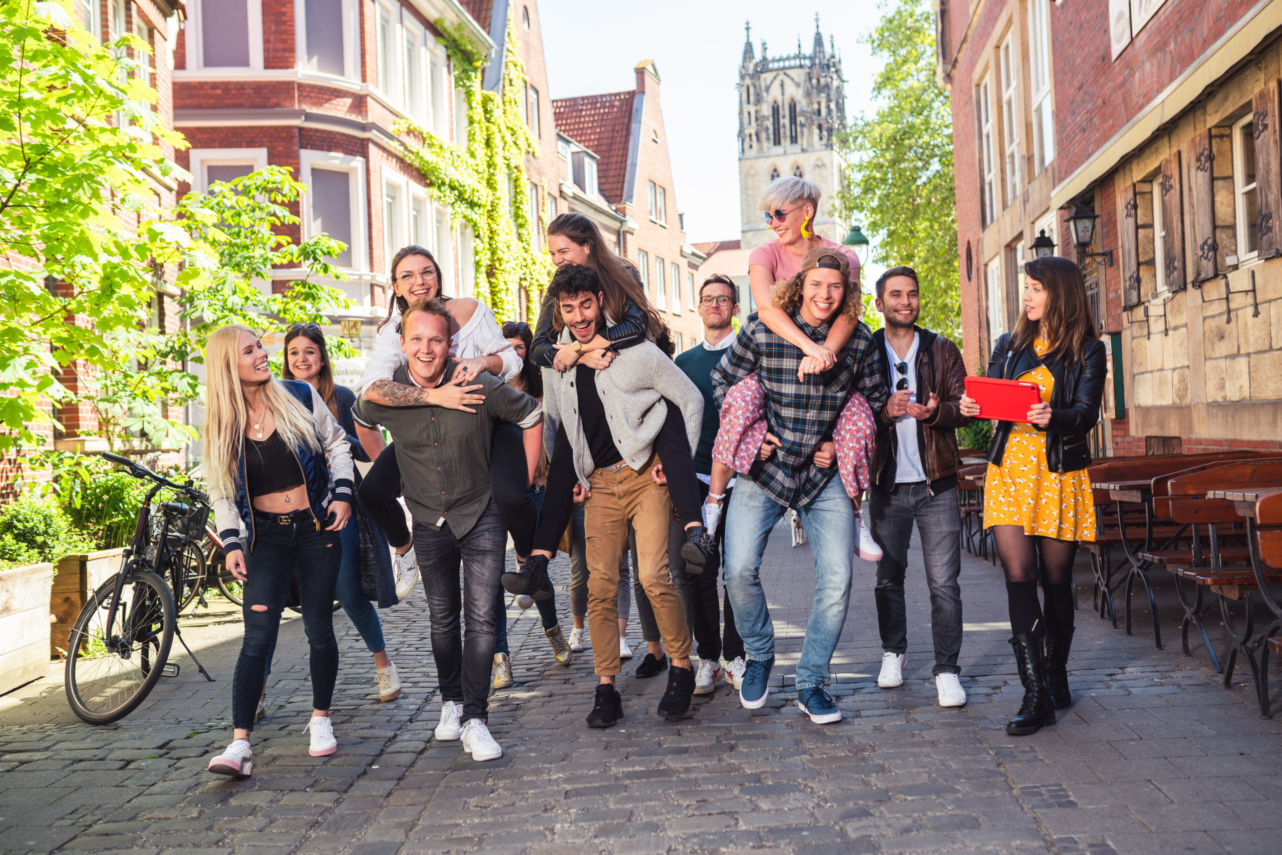 CityGames Student Tour: Gruppe Studenten - beschwingt und glücklich